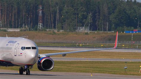 MOSCOW RUSSIAN FEDERATION JULY 30 2021 Jet Passenger Boeing 737