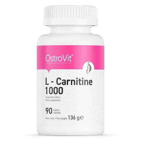 ᐉ Жиросжигатель Ostrovit L-Carnitine 1000 мг 90 таблеток