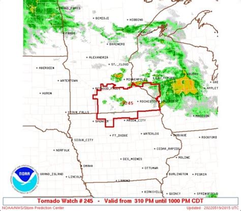 [mpr News] Tornado Watch South Of Twin Cities Severe Thunderstorm