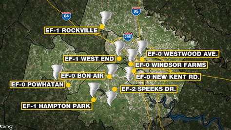 Nws Confirms 10th Tornado Touched Down In Virginia