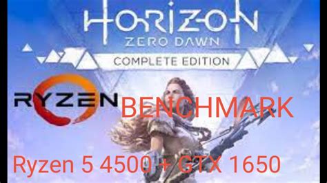 Horizon Zero Dawn Ryzen 5 4500 16 RAM GTX 1650 2022 YouTube