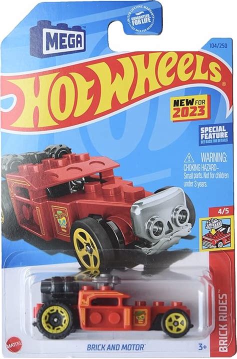 Amazon Hot Wheels Brick And Motor Brick Rides Red