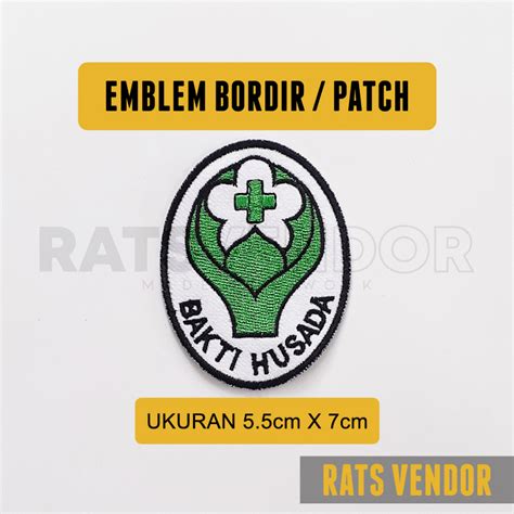 Jual Emblem Bordir Patch Logo Bakti Husada Shopee Indonesia