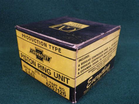 Nos Gm Piston Ring Set 6257126 1960 Corvair Std Exc Turbo 1961 Ebay