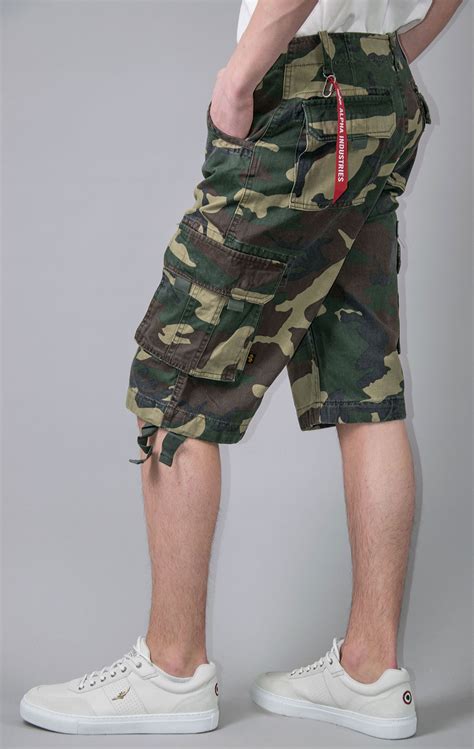 Шорты ALPHA INDUSTRIES JET US SS 23 camo woodland, купить в Интернет ...