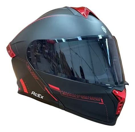 Casco Kov Thunder Rojo Original Abatible Certificado Mica Hu Meses