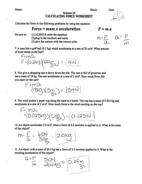 Practice Problem Set F Ma Answer Key