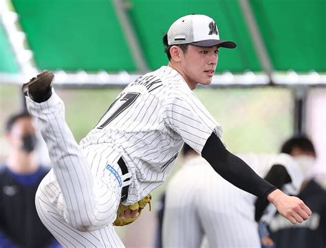 ロッテ・佐々木朗希、春季キャンプ初のブルペン入り Wbc球で変化球交え49球 ライブドアニュース