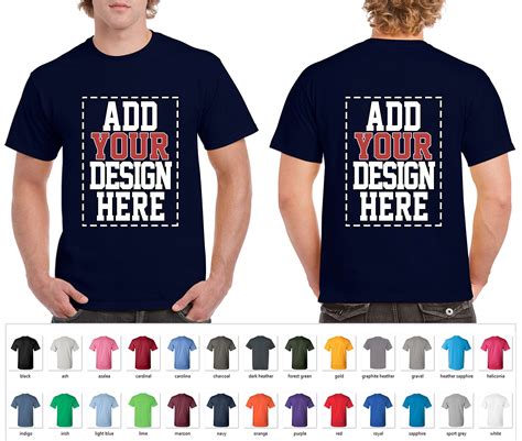 Custom Sided T Shirts Design Your Own Shirt Front And Back