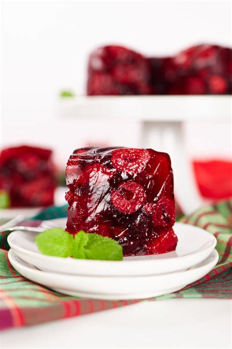 Black Cherry Jello Mold 2 Ingredient No Bake Dessert · Jellojoy