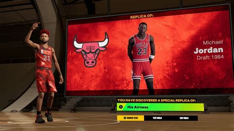 Official Michael Jordan His Airness Build In Nba 2k23 Rare Easter Egg Builds Rarest Build