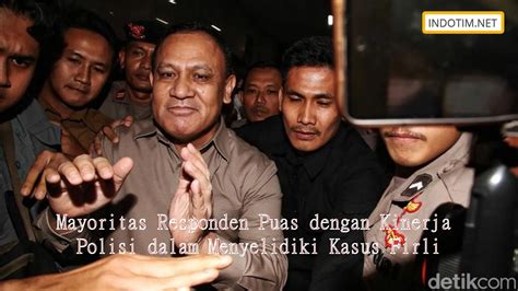 Mayoritas Responden Puas Dengan Kinerja Polisi Dalam Menyelidiki Kasus