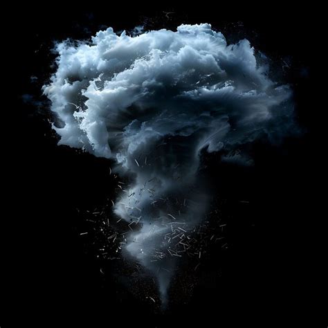 Premium Photo Whirling Tornado Cloud With Swirling Debris And