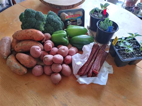 $30 worth of groceries from the local farmers market : r