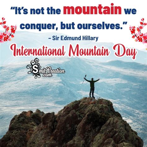 International Mountain Day Quote Photo Smitcreation