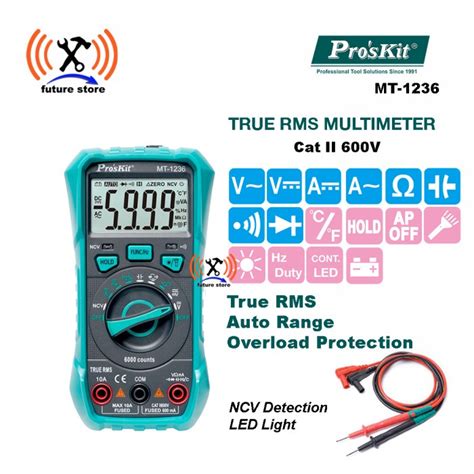 Jual Proskit Mt Multitester Digital True Rms Multimeter