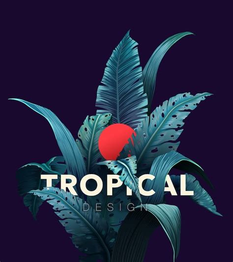 Fondo tropical brillante con plantas de la selva patrón exótico con