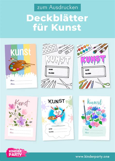 Kunst Deckblatt Selber Machen Vorlagen Kostenlos Ausdrucken