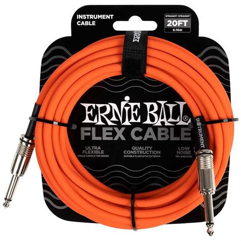 Ernie Ball Flex Instrument Cable Orange Reverb