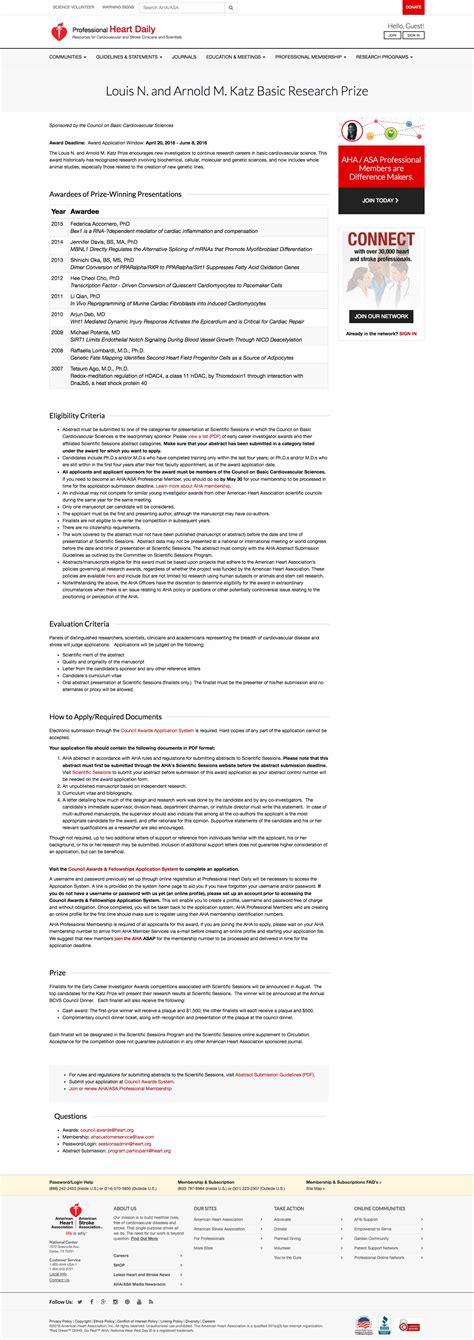 American Heart Association | Web Pages — John Landt