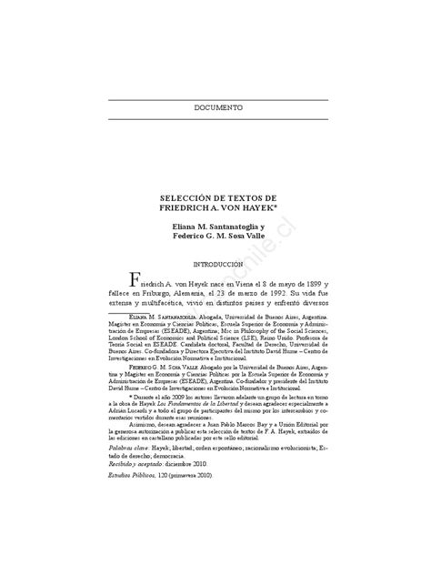 Hayek | Descargar gratis PDF | Friedrich Hayek | Libertad 