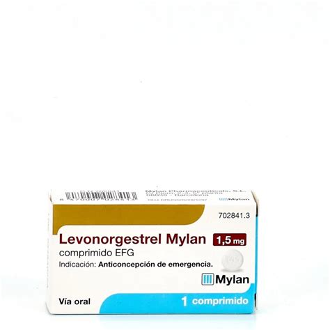 Comprar Levonorgestrel Mylan 1 5 Mg 1 Comprimido Sin Receta