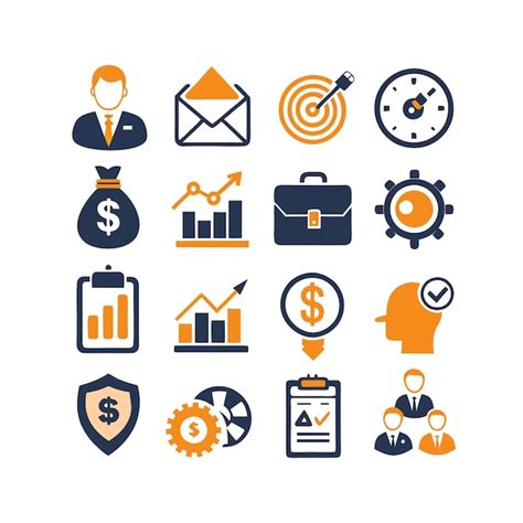 Business And Finance Icon Set Vector Illustration Premium Ai