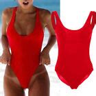 Womens Swimming Costume Swimsuit Monokini Bikini Swimwear Criss Cross Back Girls EBay