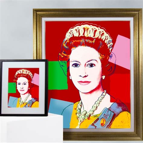 Iconic Legend Art Queen Elizabeth Ii Art Andy Warhol Print Poster