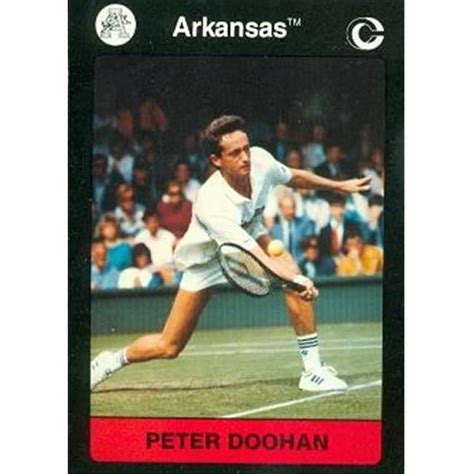 Peter Doohan Tennis Card Arkansas 1991 Collegiate Collection No30