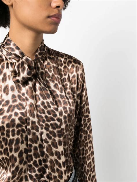 P A R O S H Pussy Bow Collar Silk Shirt Farfetch