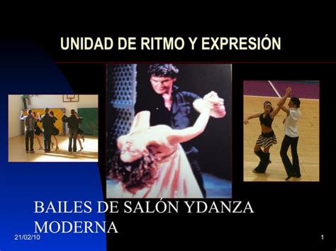 Unidad De Ritmo Y Expresi N Bailes De Sal N Ppt