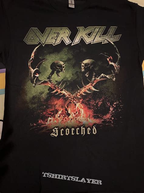 Overkill Scorched Europe Tour Tshirtslayer Tshirt And