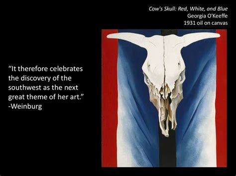 Cows Skull Red White And Blue Georgia Okeeffe 1931 Oil On Canvas