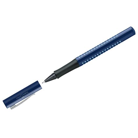 Ручка капиллярная Faber-Castell "Grip 2010" синяя, светло-голубой ...