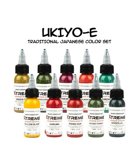 Xtreme Ink Ukiyo E Traditional Japanese Color Set X Ml Reach