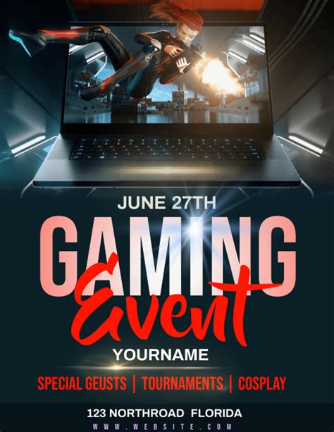 Gaming Event Ad Flyer Template Postermywall