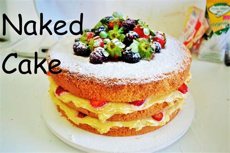 Naked Cake Bolo Pelado Montagem Decorating A Naked Cake Comida