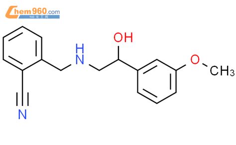 203389 97 3 BENZONITRILE 2 2 HYDROXY 2 3 METHOXYPHENYL ETHYL AMINO