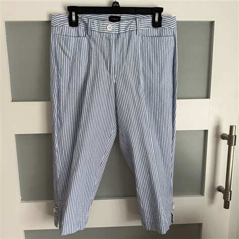 Talbots Pants Jumpsuits Talbots Seersucker Perfect Skimmer Crop