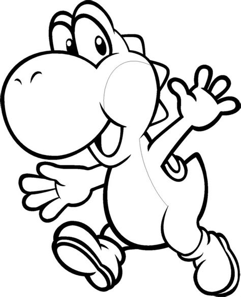 Coloriage De Yoshi Gratuit Imprimer Avec T Te Modeler