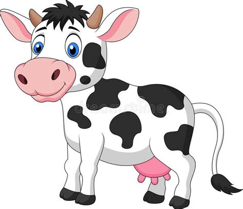 Cute Cow Cartoon Royalty Free Illustration