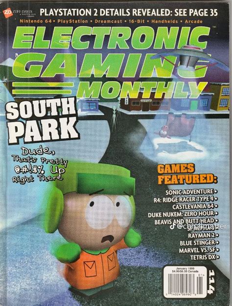 South Park Magazine Promotion For Game On Playstation In South