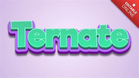 Ternate Text Effect Generator