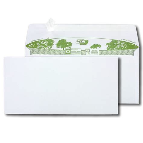 Boite De Enveloppes Extra Blanches Recycl Es Dl X G