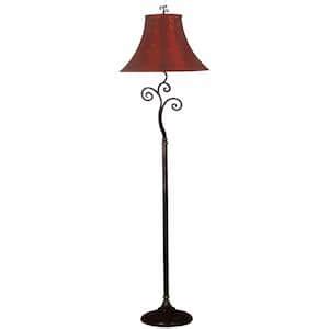 Kenroy Home Chesapeake In Oil Rubbed Bronze Swing Arm Floor Lamp