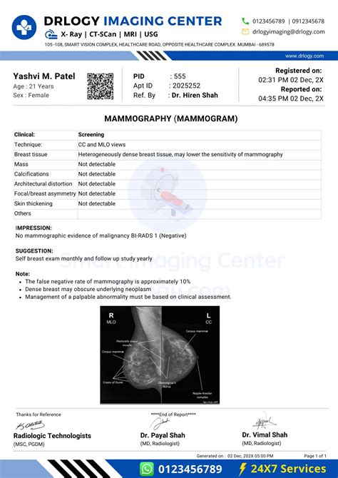 Mammography Mammogram For Breast Cancer Procedure Result Drlogy