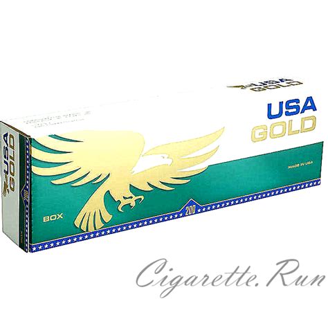 USA Gold Menthol Dark Green Box Cigarettes Cigarette Run