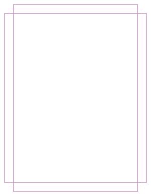 Printable Yellow Minimalist Line Page Border