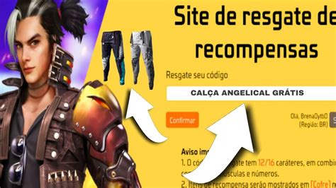 Como Resgatar Codiguin Da Cal A Angelical No Free Fire Como Resgatar